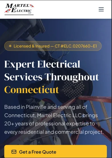 Martel Electric LLC on mobile